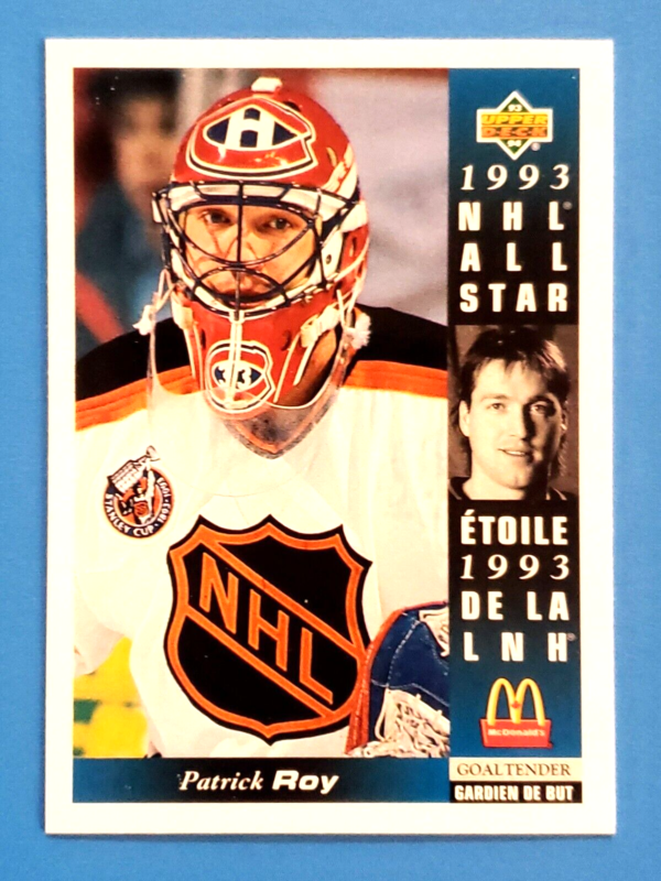 Patrick Roy 1993-94 Upper Deck McDonalds All-Star Set #McD-23