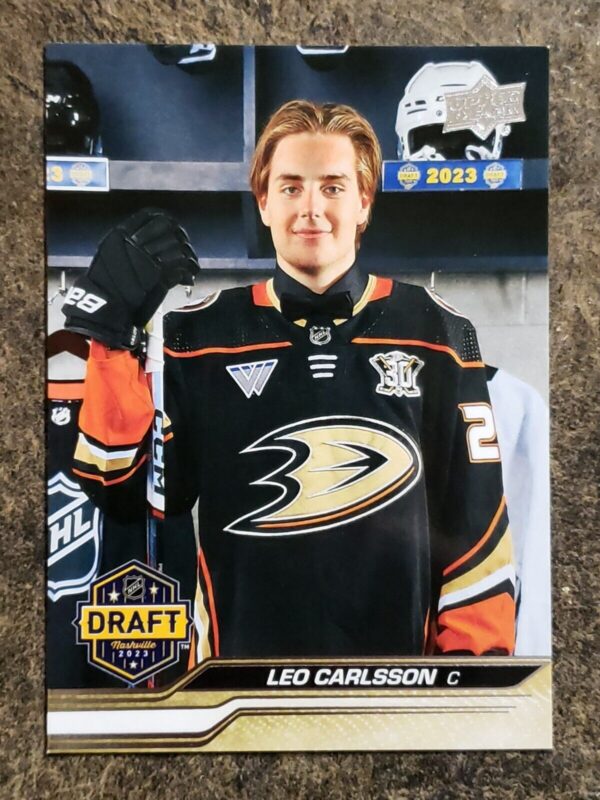 Leo Carlsson 2023-24 Upper Deck Draft Rookie Card #736