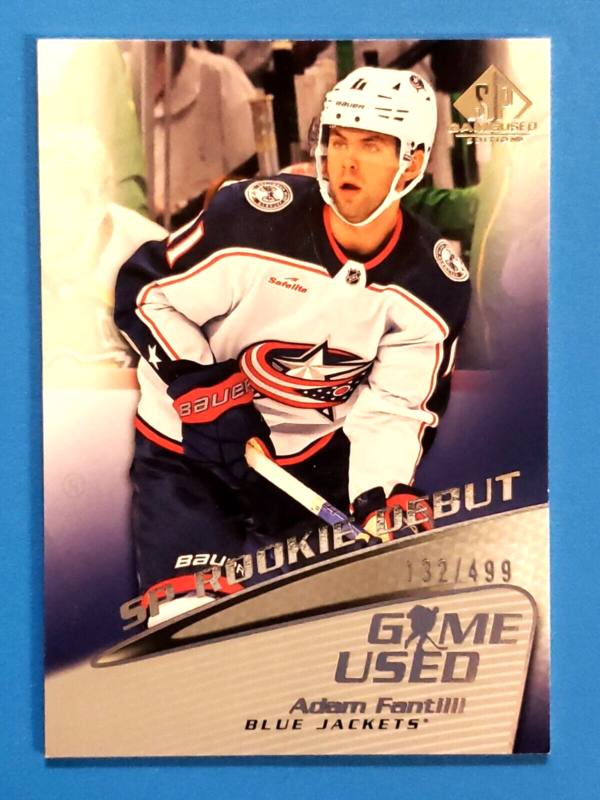 Adam Fantilli 2023-24 SP Game Used Rookie Debut /499 #R-1