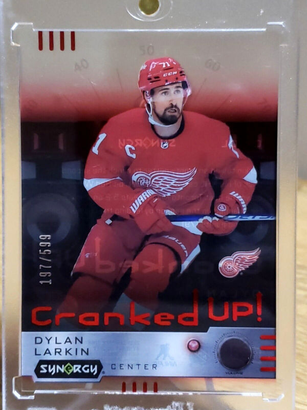 Dylan Larkin 2023-24 Synergy Cranked Up! Red /599 Insert #CR-DL