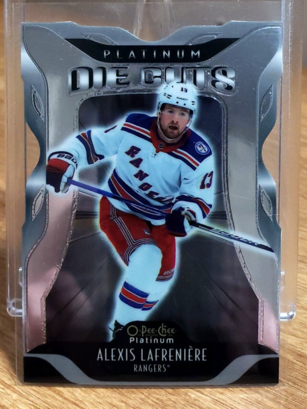 Alexis Lafreniere 2021-22 O-Pee-Chee Platinum Die Cuts OPC Insert #DC-8