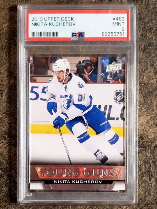 Nikita Kucherov 2013-14 Upper Deck Young Guns Rookie Graded PSA 9 Mint RC #483