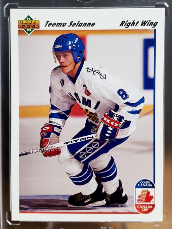 Teemu Selanne 1991-92 Upper Deck Team Finland Rookie Card #21