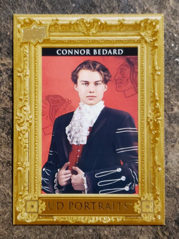 Connor Bedard 2023-24 Upper Deck UD Portrait Rookie Card #P60