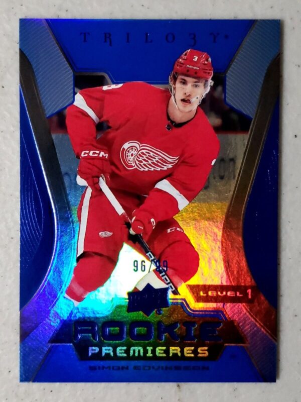 Simon Edvinsson 2023-24 Trilogy Blue Rookie Premieres Rookie Card /99 #150