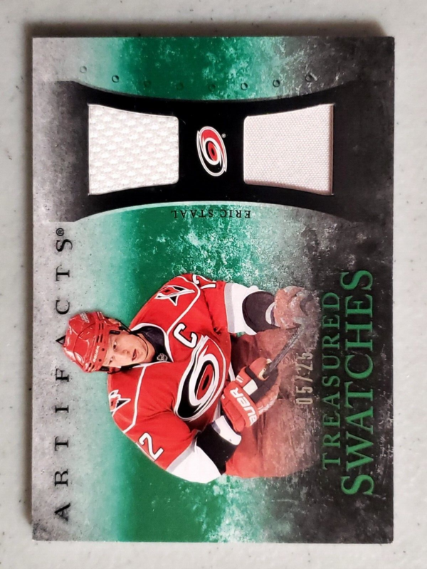 Eric Staal 2010-11 Artifacts Treasured Swatches Dual Jersey /25 #TS-ES