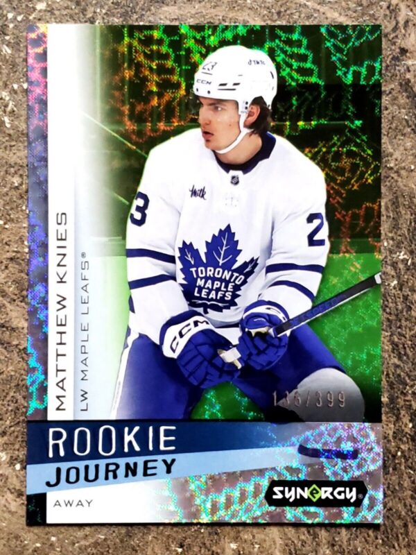 Matthew Knies 2023-24 Synergy Rookie Journey Away Green /399 #RJ-3