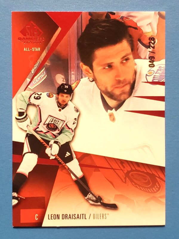 Leon Draisaitl 2023-24 SP Game Used Red /228 #23