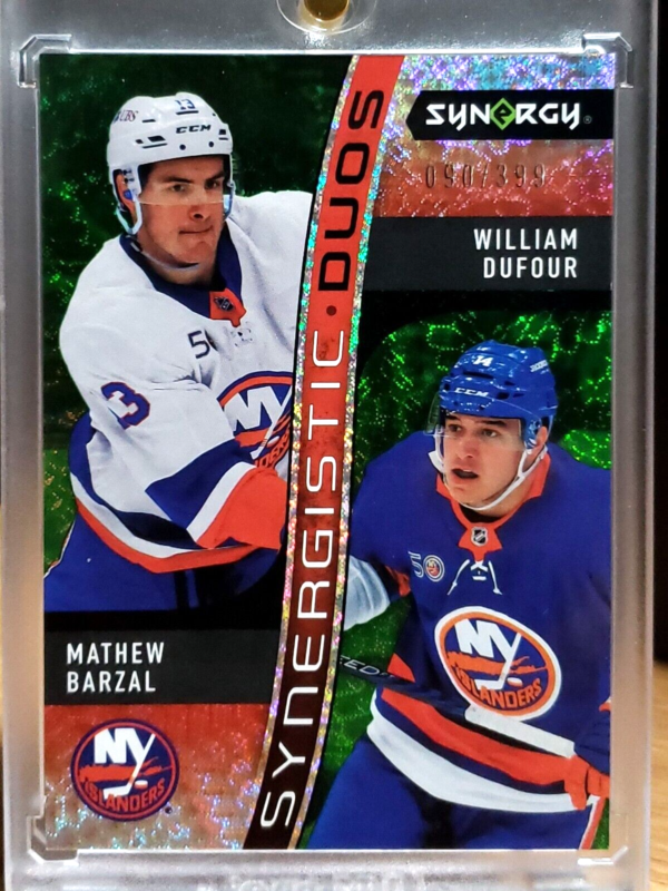 Mathew Barzal William Dufour 2023-24 Synergy Duos Green Rookie /399 #SD-3