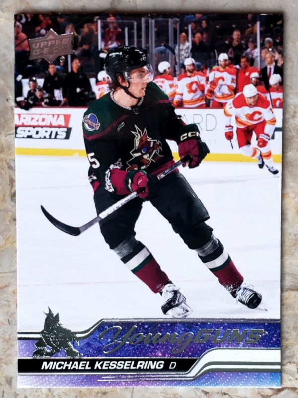 Michael Kesselring 2023-24 Upper Deck Young Guns Rookie Card YG RC #481