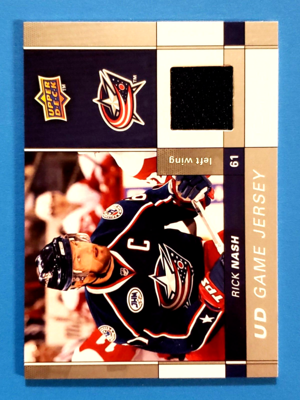 Rick Nash 2009-10 Upper Deck UD Game Jersey #GJ-RN