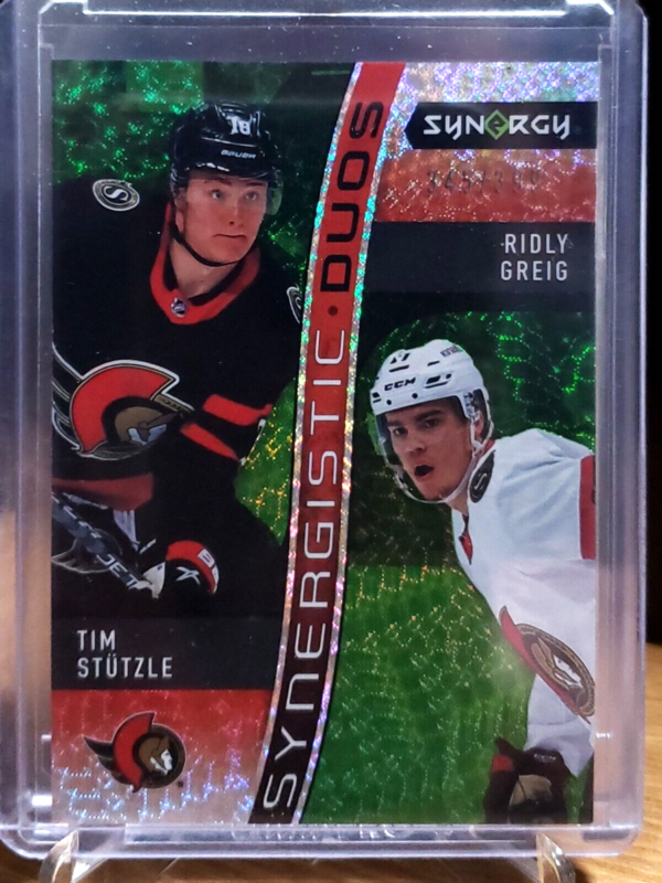 Tim Stutzle / Ridly Greig 2023-24 Synergy Synergistic Duos Green Rookie /399 #SD-10