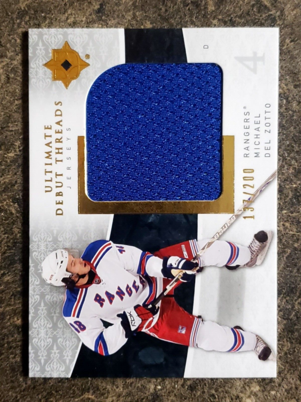 Michael Del Zotto 2009-10 Ultimate Debut Threads Rookie Jersey /200 #UDT-DE