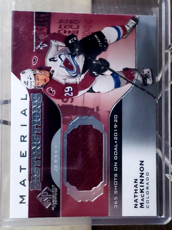 Nathan MacKinnon 2020-21 SP Game Used Distinctions Materials Jersey #DM-NM