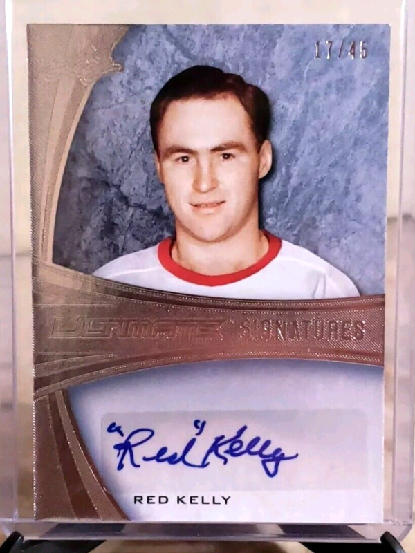 Red Kelly 2015-16 Leaf Ultimate Signatures /45 #US-RK1