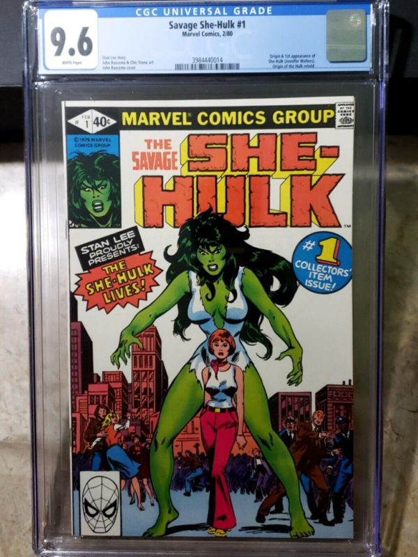 Savage She-Hulk #1 1980 Graded CGC 9.6 Marvel Comic Book Origin 1st Appearance