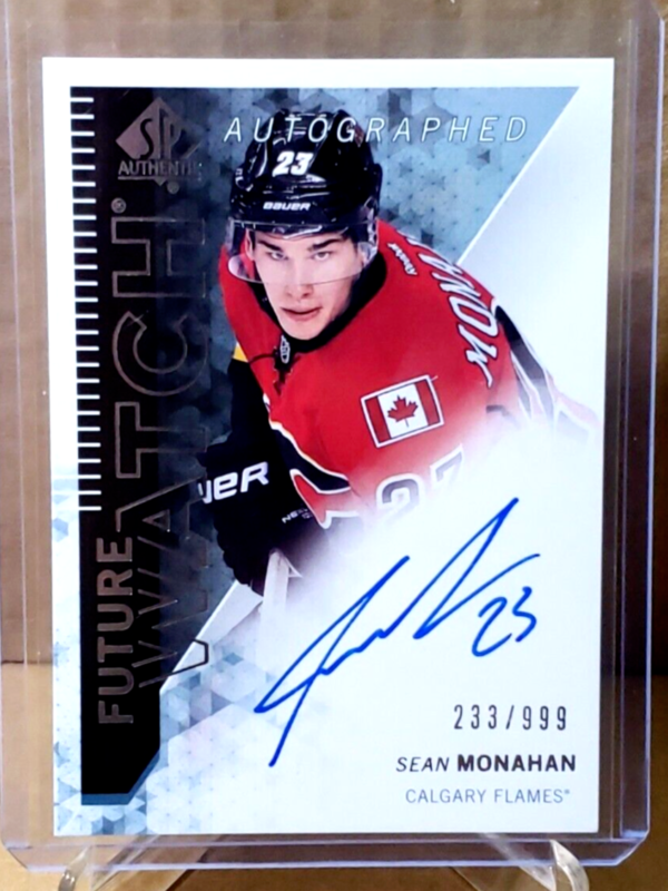 Sean Monahan 2013-14 SP Authentic Future Watch Rookie Auto /999 RC #272