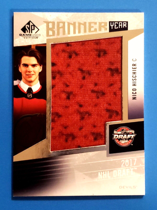 Nico Hischier 2023-24 SP Game Used Banner Year Fabric #BYDR-NH