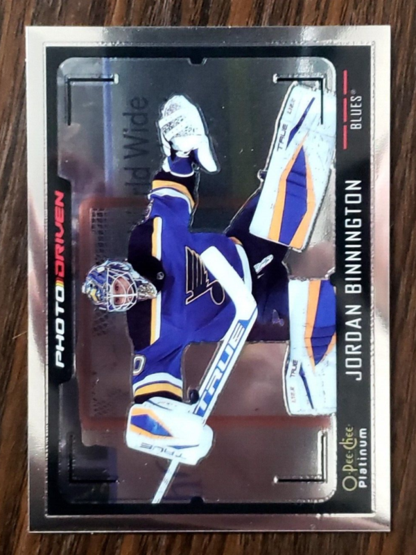 Jordan Binnington 2021-22 O-Pee-Chee Platinum Photo Driven OPC #PD-5