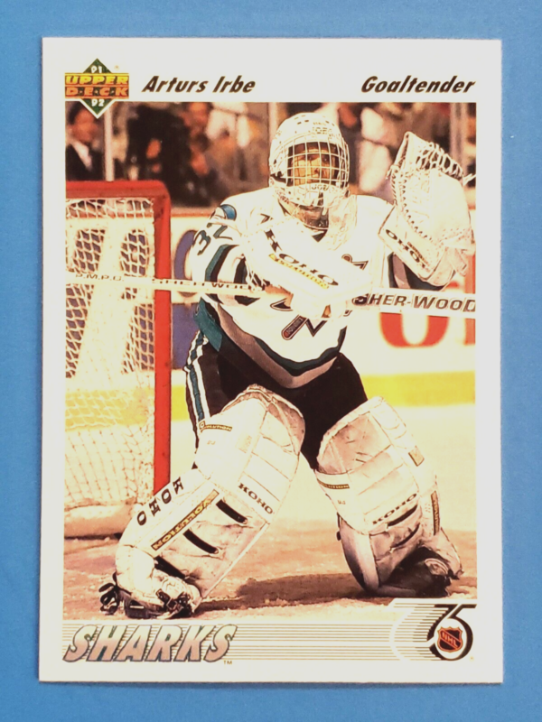 Arturs Irbe 1991-92 Upper Deck Rookie Card #532