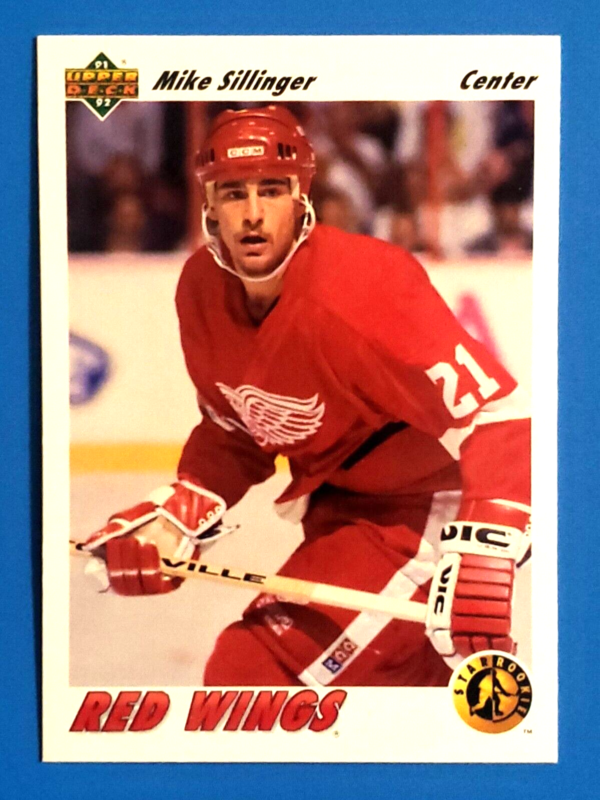 Mike Sillinger 1991-92 Upper Deck Star Rookie Card #457
