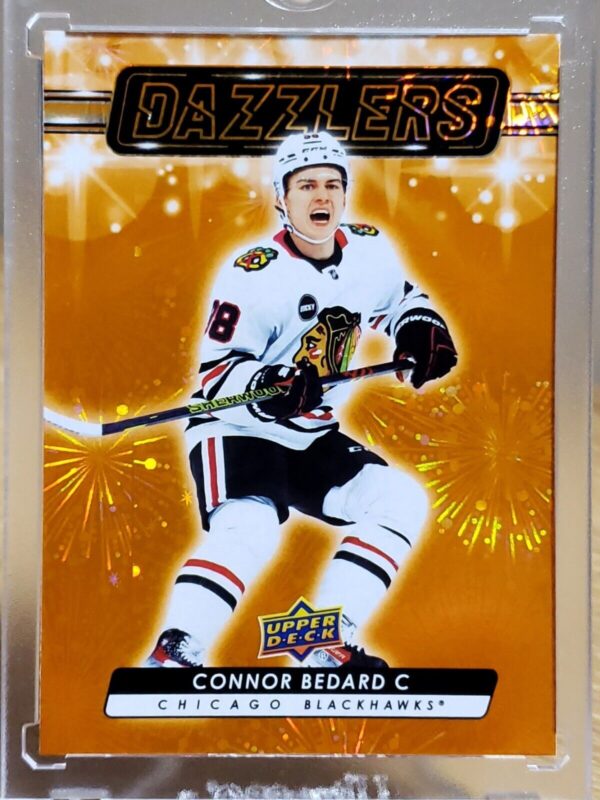 Connor Bedard 2023-24 Upper Deck Orange Dazzlers Rookie Card #DZ-79