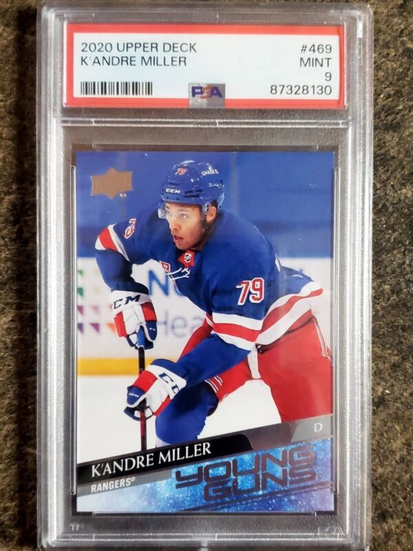 K'Andre Miller 2020-21 Upper Deck Young Guns Rookie Card Graded PSA 9 Mint! #469