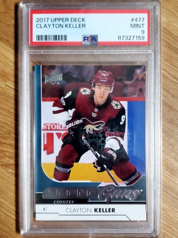 Clayton Keller 2017-18 Upper Deck Young Guns Rookie Graded PSA 9 Mint! #477