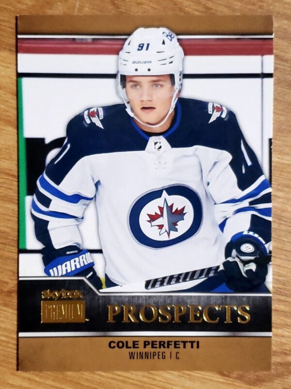 Cole Perfetti 2021-22 Skybox Metal Universe Premium Prospects Rookie Card #PP-26