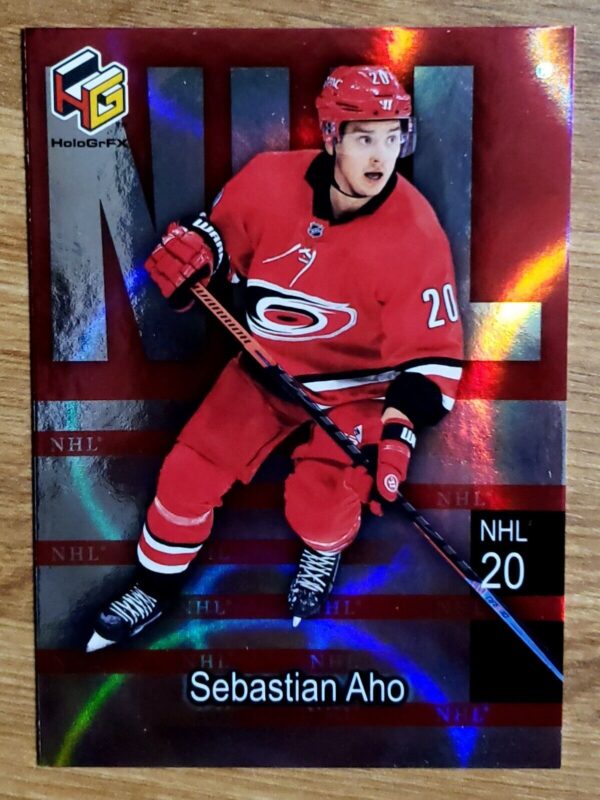 Sebastian Aho 2020-21 Upper Deck HoloGrFx Insert #NHL-11