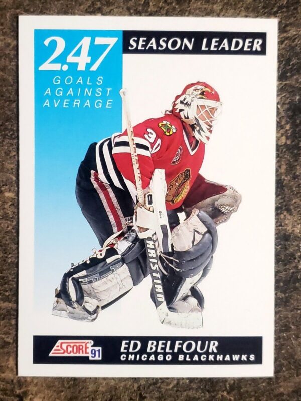 Ed Belfour 1991-92 Score Canadian GAA Season Leader #301