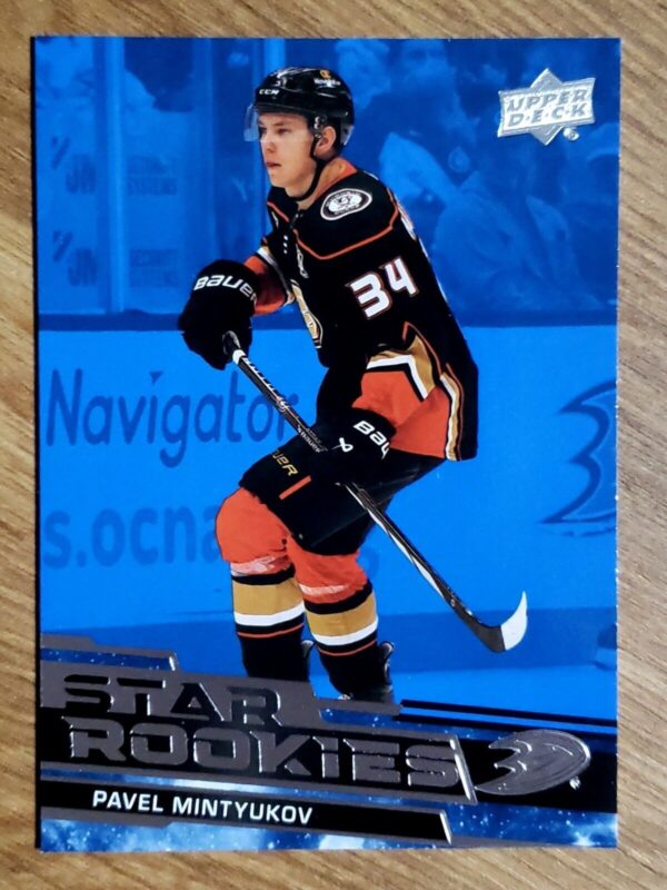 Pavel Mintyukov 2023-24 Upper Deck Star Rookies Blue Rookie Card #21