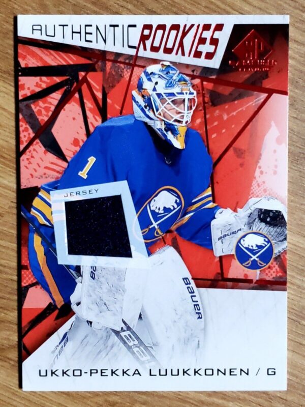 Ukko-Pekka Luukkonen 2021-22 SP Game Used Authentic Red Rookie Jersey #172