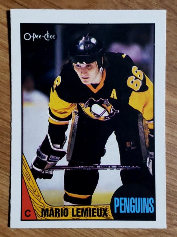 Mario Lemieux 1987-88 O-Pee-Chee OPC NM+ #15