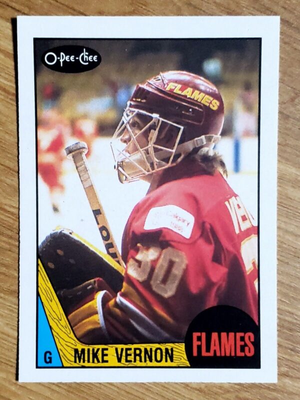 Mike Vernon 1987-88 O-Pee-Chee Rookie Card OPC NM+ #215