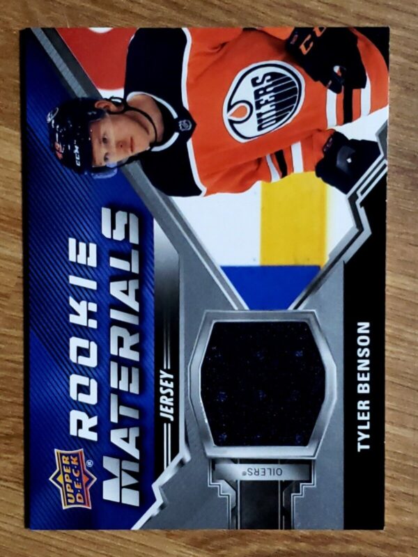 Tyler Benson 2020-21 Upper Deck Rookie Materials Jersey #RM-TB