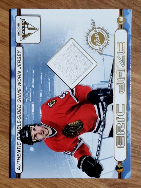Eric Daze  Mark Bell 2001-02 Titanium Double-Sided Authentic Game Jersey #24