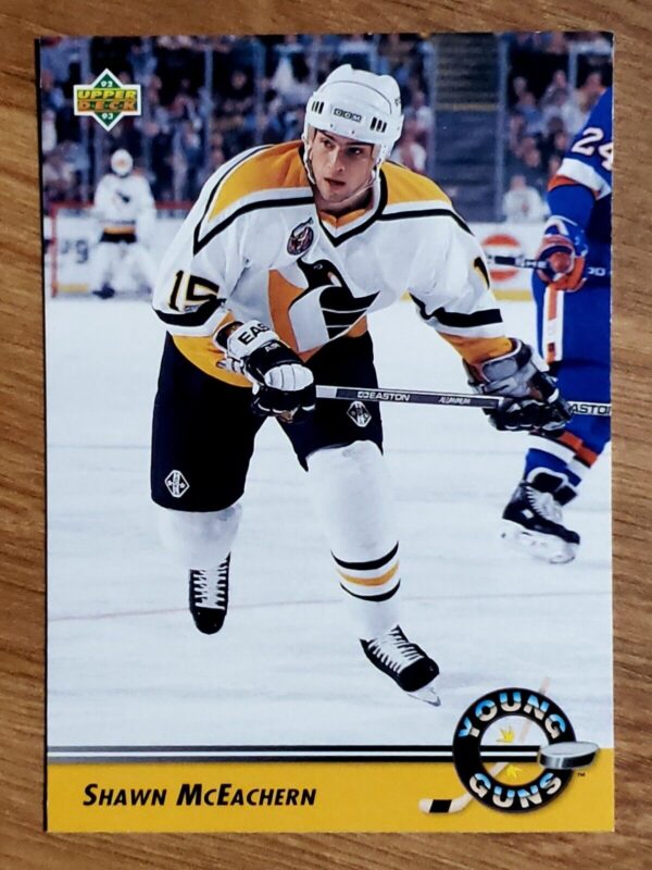Shawn McEachern 1992-93 Upper Deck Young Guns Rookie Card #565