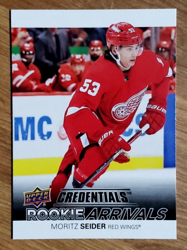 Moritz Seider 2021-22 Upper Deck Credentials Rookie Arrivals #RA-3
