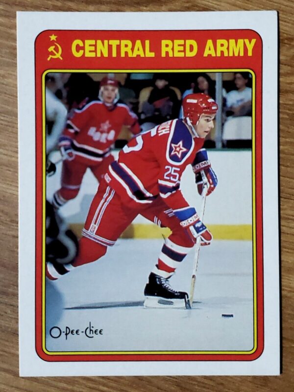 Dimitri Khristich 1990-91 O-Pee-Chee Central Red Army Rookie Card OPC #16R