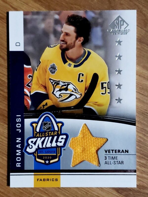 Roman Josi 2020-2021 SP Game Used All Star Skills Jersey #ASV-RJ