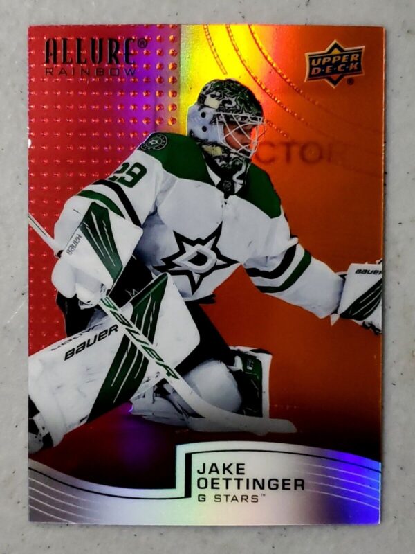 Jake Oettinger 2021-22 Allure Rainbow Red/Orange Insert #R-63