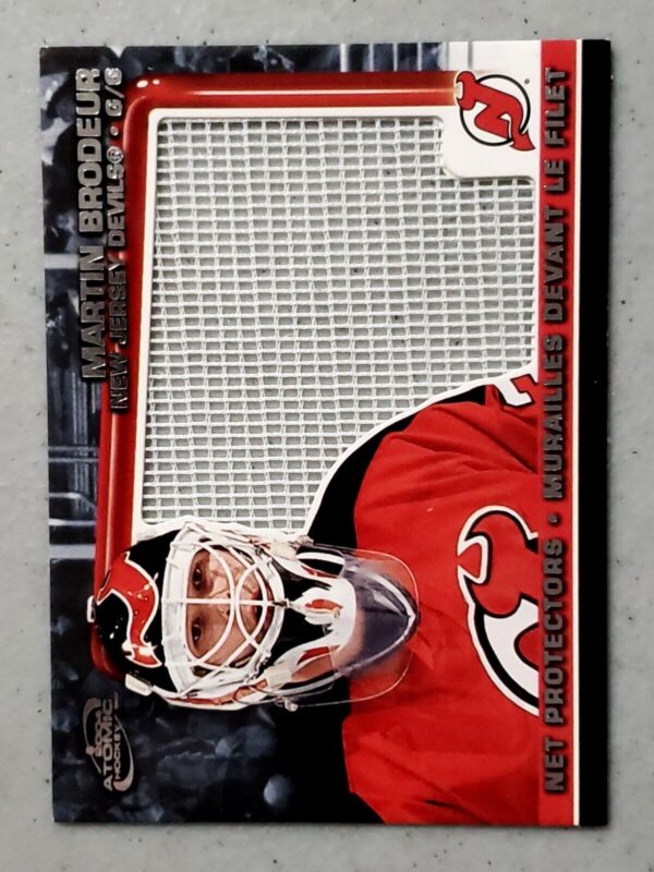Martin Brodeur 2003-04 Pacific Atomic McDonalds Net Protectors Insert #5