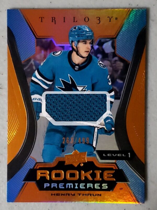 Henry Thrun 2023-24 Trilogy Rookie Premieres Jersey /499 #127