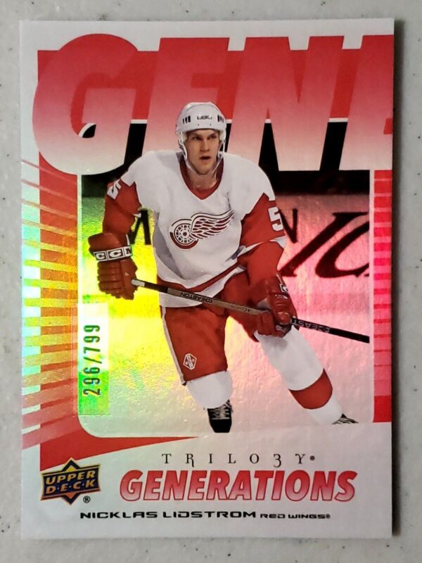 Nicklas Lidstrom 2023-24  Trilogy Generations Red /799 #TG-1A