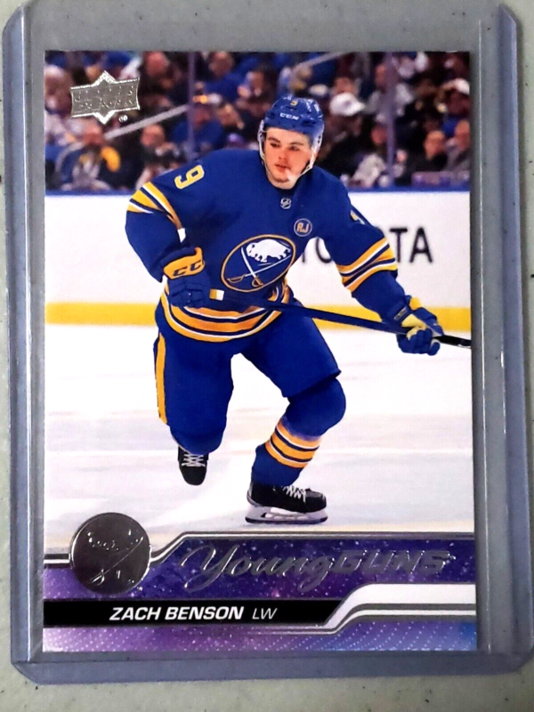 Zach Benson 2023-24 Upper Deck Young Guns Rookie Card #474