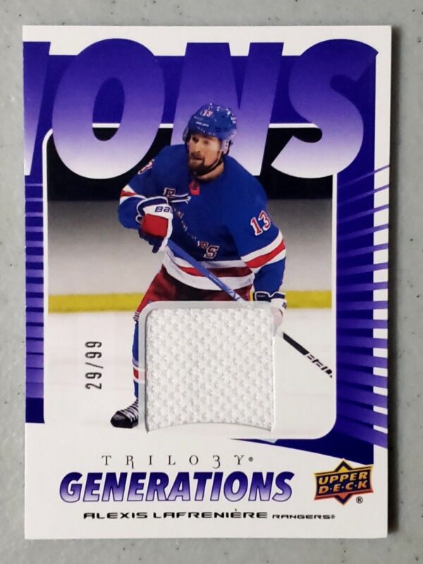 Alexis Lafreniere 2023-24 Trilogy Generations Jersey /99 #TG-2C