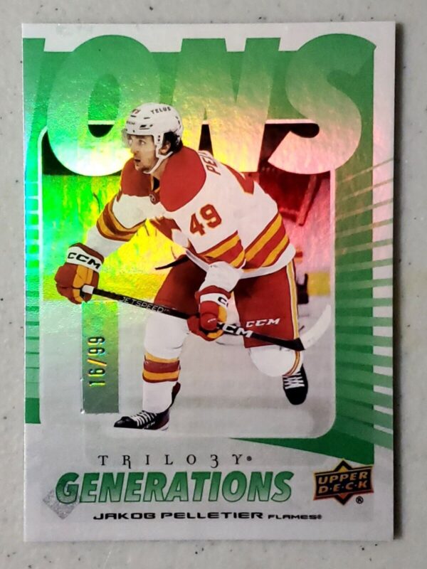 Jakob Pelletier 2023-24 Trilogy Generations Green Rookie Card /99  #TG-15C