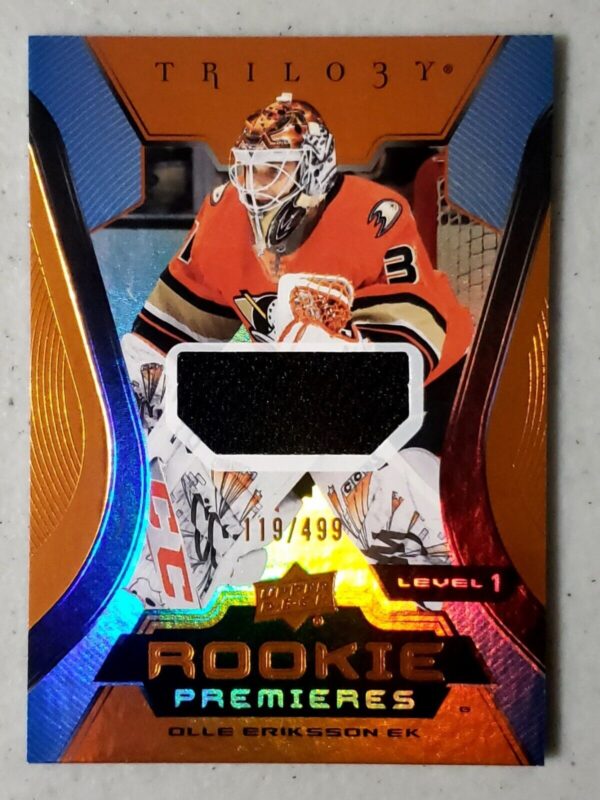 Olle Eriksson 2023-24 Trilogy Rookie Premieres Jersey /499 #103