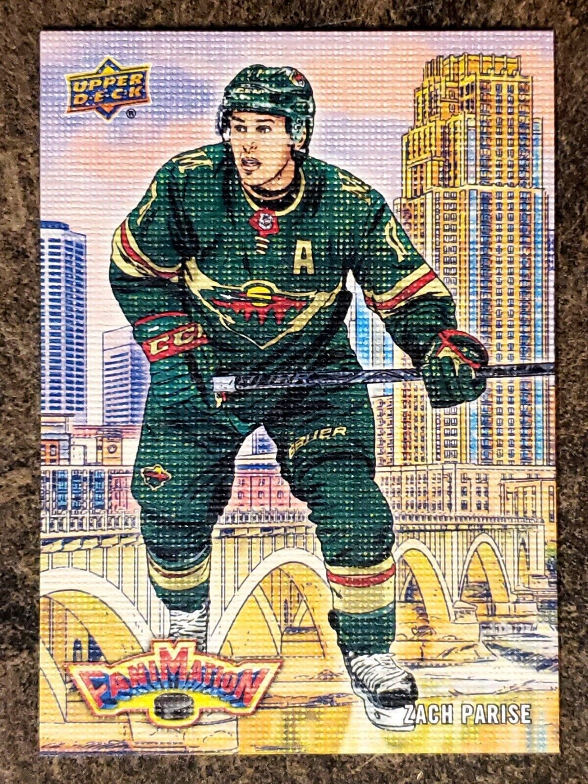 Zach Parise 2019-20 Upper Deck FaniMation Insert SSP #F-13